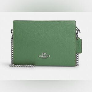 COACH Slim Crossbody Bag Soft Green NWT
